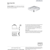 Arcisan Eneo Streamline Soap Dish With 3 Drain Slots - Matt Black